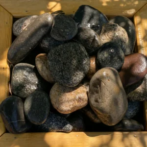 Галька цветная