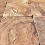 Камень пиленный розовый галтованный