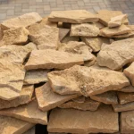 Плитняк желтый рваный